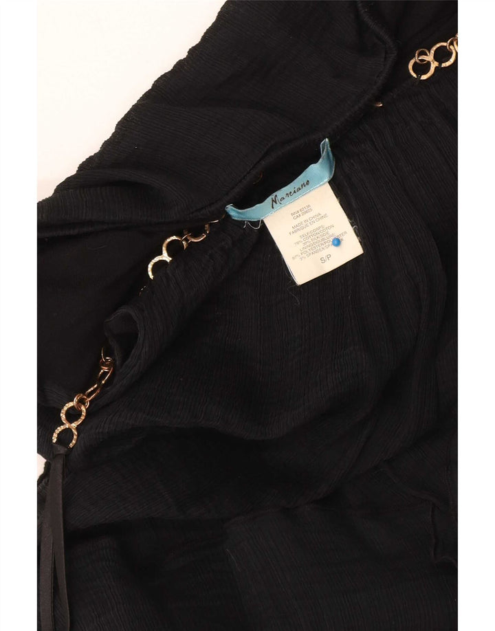 Marciano Crop Cami Top pentru femei UK 10 Small Black Bumbac