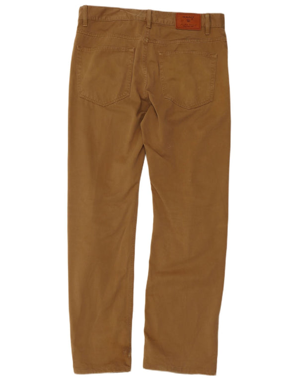 Pantaloni casual pentru bărbați Gant Jason, cu ajustare normală, L34 L34, bumbac bej