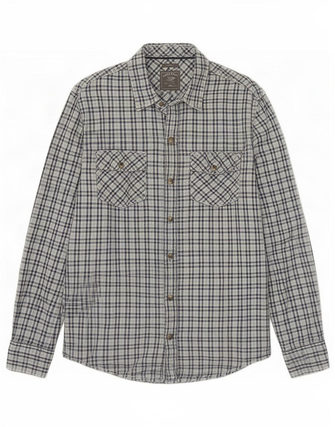 Cămașă pentru bărbați Fat Face Slim Fit, mare, albastru, din bumbac