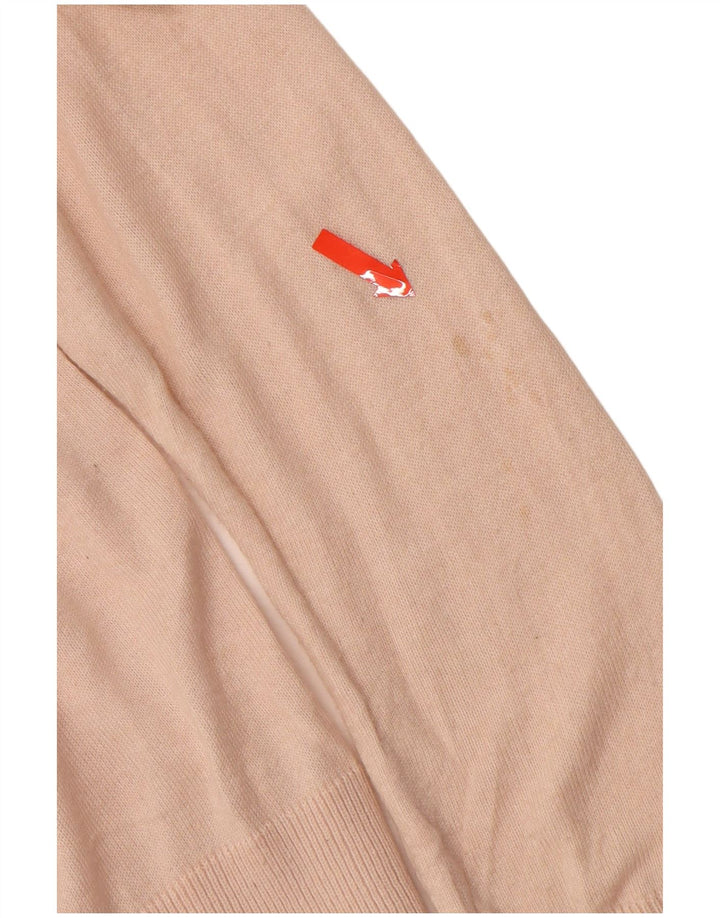 Pulover cardigan pentru femei ZARA UK 12, bumbac mediu bej