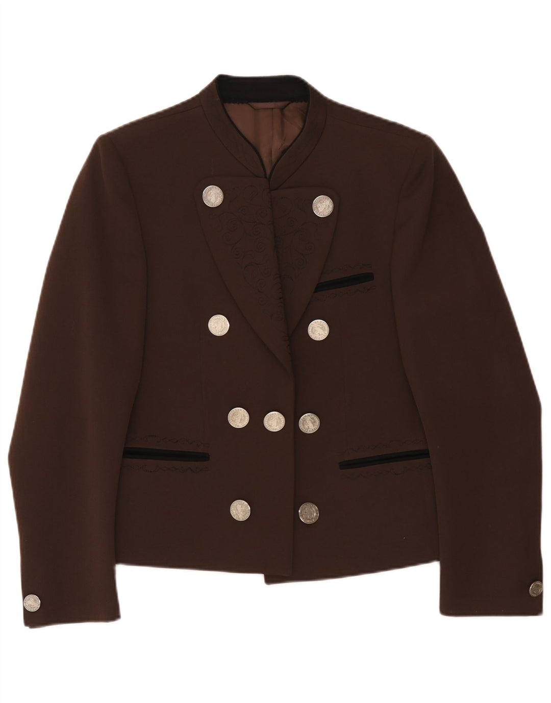 Blazer vintage pentru femei UK 14 maro mediu