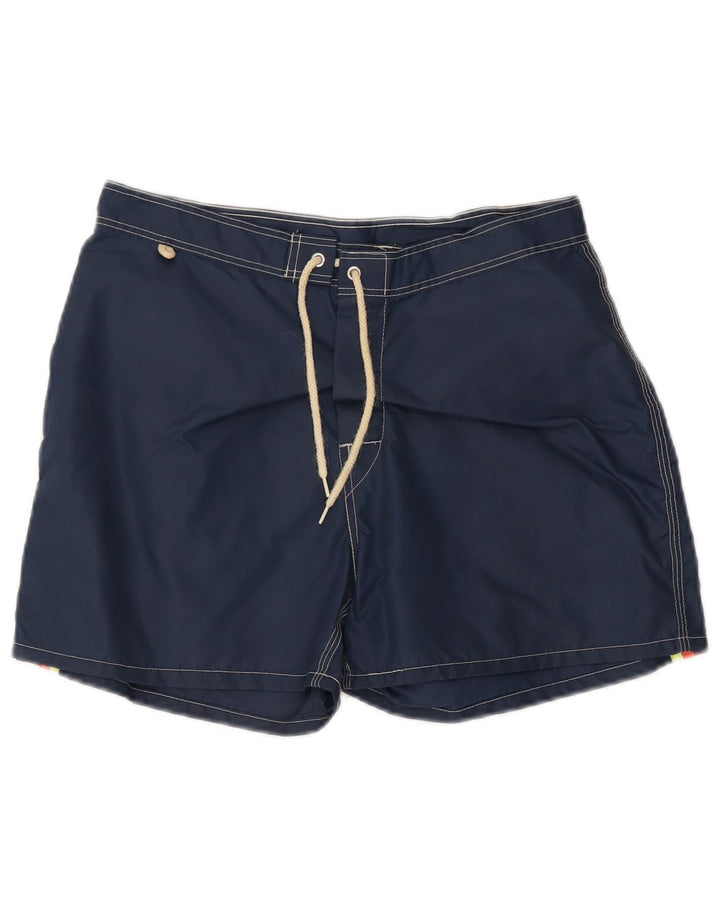 Pantaloni scurți de înot Sundek pentru bărbați, albastru bleumarin mediu