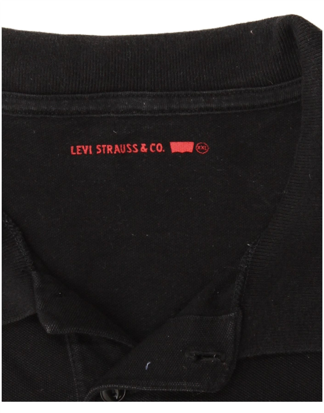 Tricou polo LEVI'S pentru bărbați 2XL bumbac negru