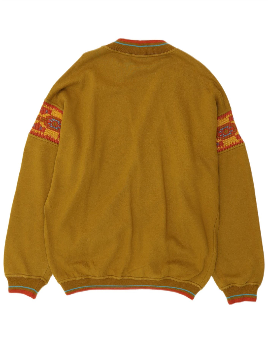 Pulover cardigan pentru bărbați Stefanel, mare kaki, bumbac Fair Isle