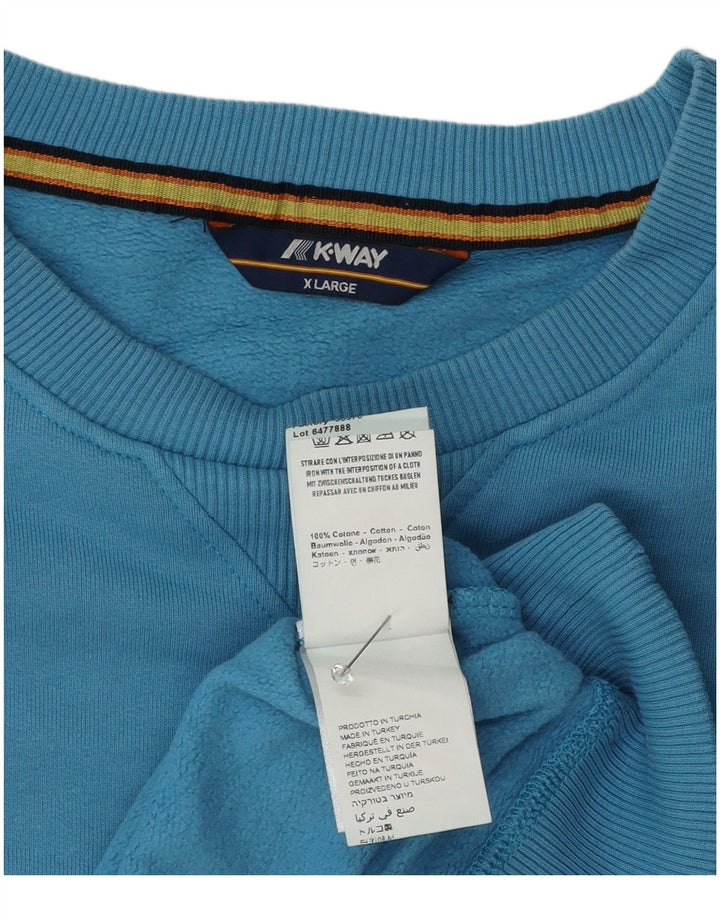 Hanorac pentru bărbați K-Way Jumper XL Bumbac albastru