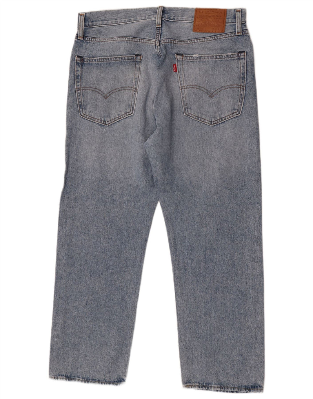 Blugi drepti pentru bărbați LEVI'S 551 W33 L27 Bumbac albastru