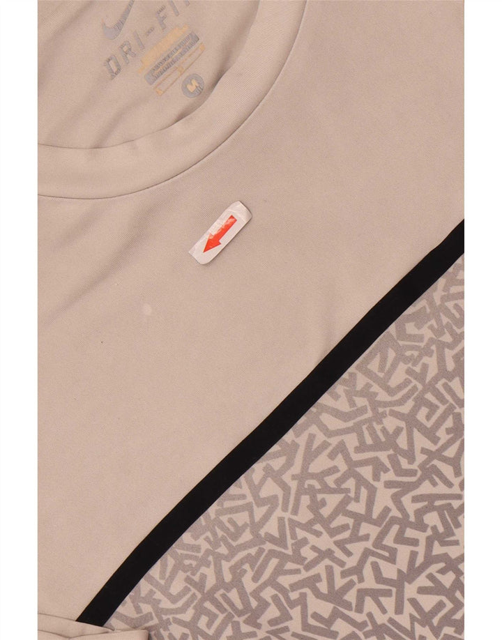 Tricou grafic Nike Dri Fit pentru bărbați Top Medium Gri Poliester geometric