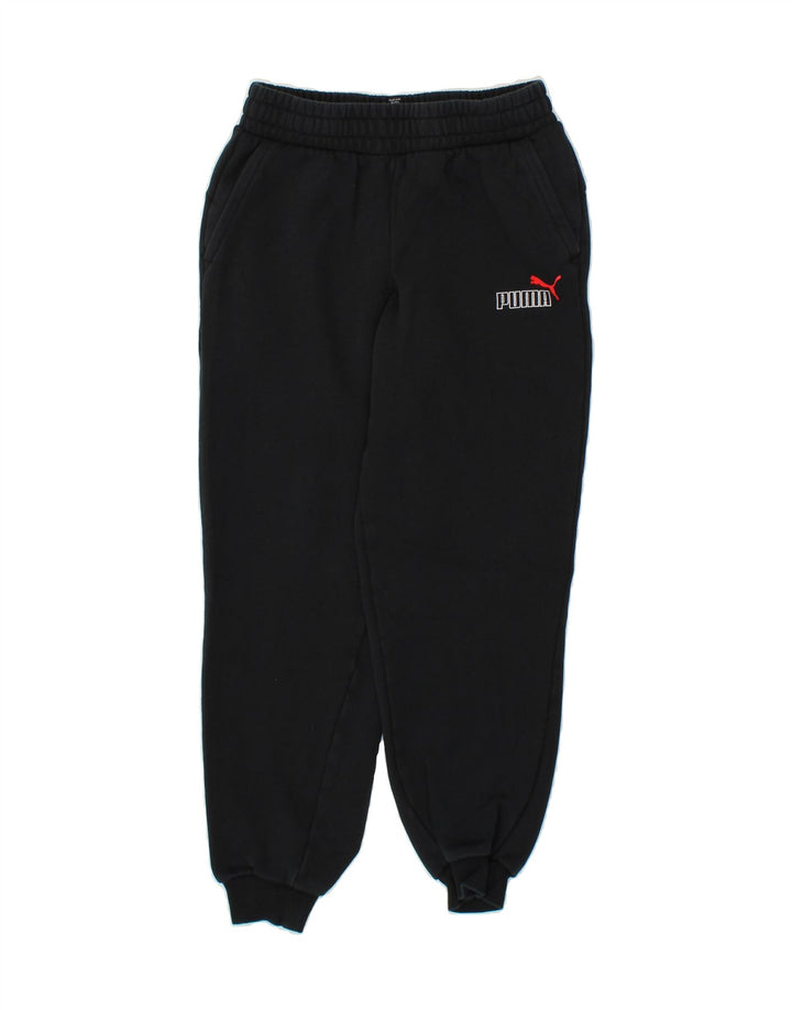 PUMA Boys Tracksuit Trousers Joggers 13-14 Years Black Vintage Puma and Second-Hand Puma from Messina Hembry 