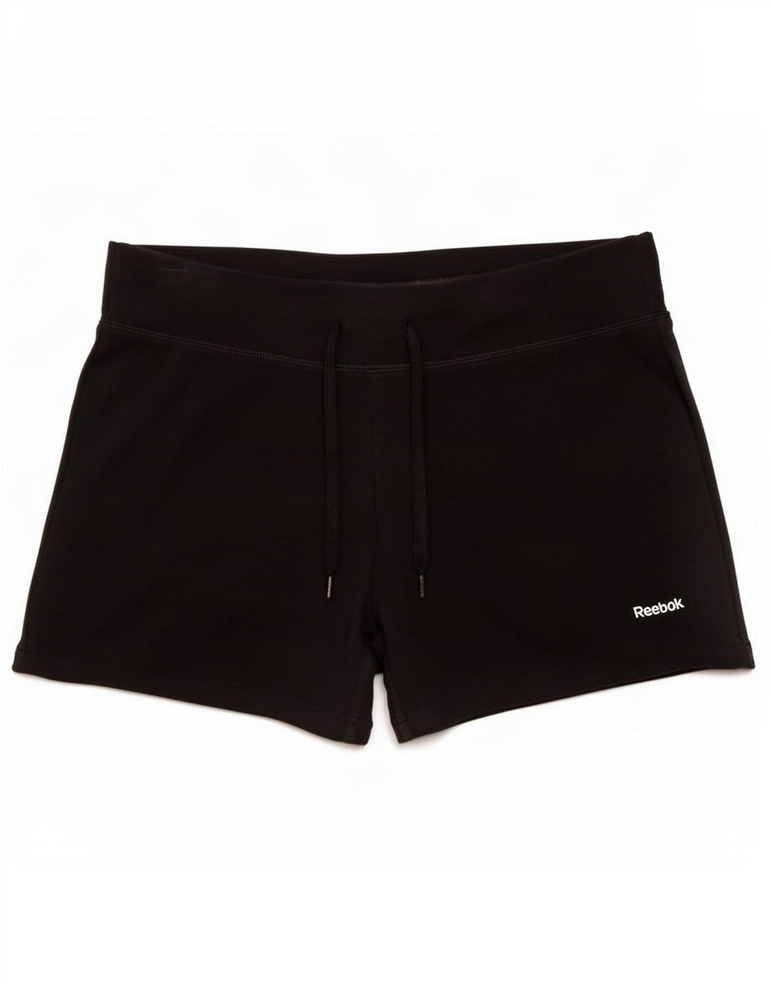 Pantaloni scurti sport Reebok pentru femei UK 14, bumbac mediu negru