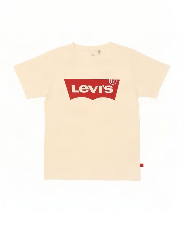Tricou cu grafic Levi's pentru femei Top UK 14 Medium Off White Bumbac