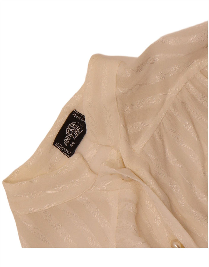 Bluză Vintage pentru Damă Pulover IT 44 Medium White Dunge