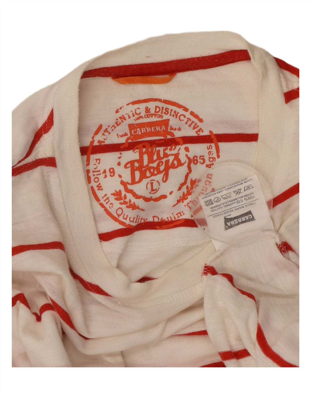 CARRERA Tricou Bărbați Top Mare Bumbac cu dungi albe