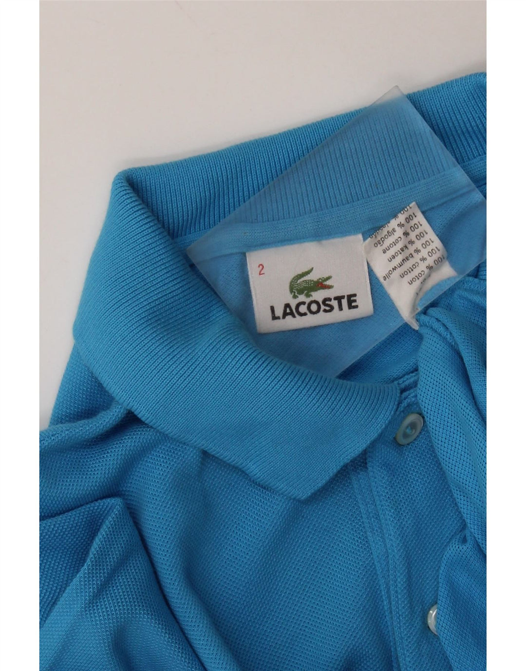 Tricou polo pentru bărbați LACOSTE Mărimea 2 XS Bumbac albastru