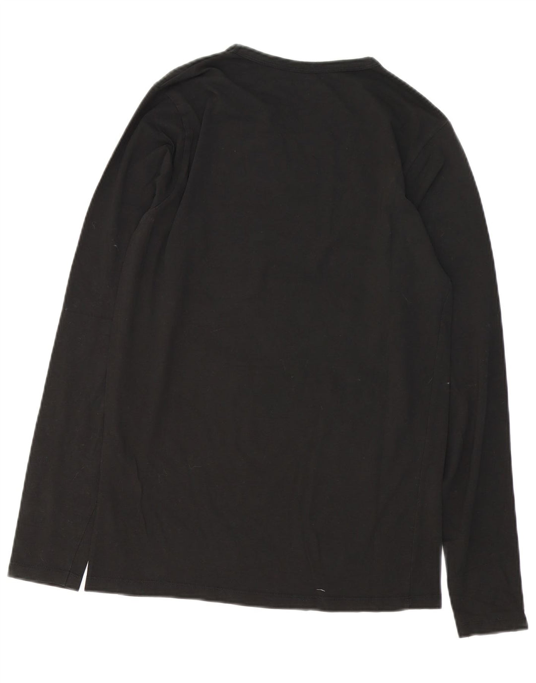 Jack & Jones Top pentru bărbați cu mânecă lungă din bumbac mediu negru