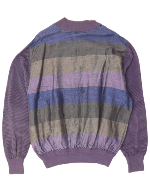 Umberto Vallati Bomber pentru bărbați UK 38 Medium, multicolore, cu dungi