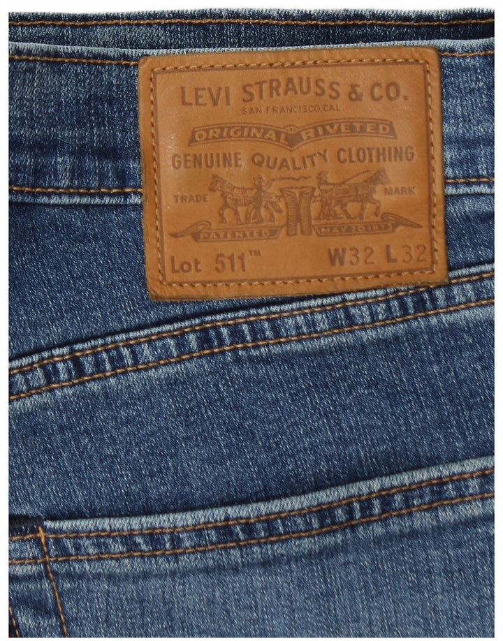 Blugi Levi's 511 Slim pentru bărbați W32 L32 Bumbac albastru