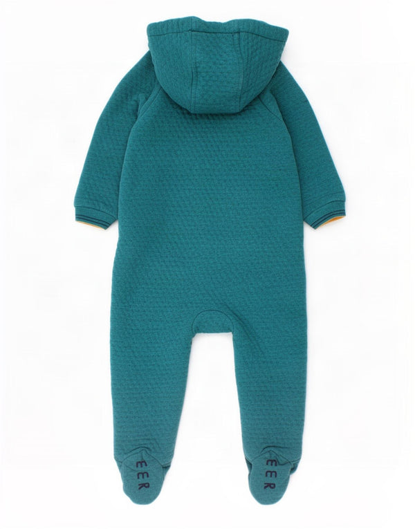 Salopetă cu glugă Ted Baker pentru bebeluși 9-12 luni bumbac verde