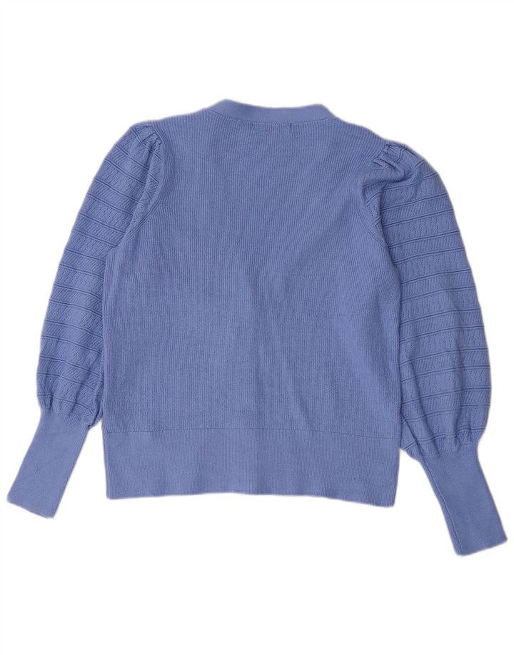 Pulover cardigan pentru femei Marks & Spencer UK 12 Medium Blue Viscose