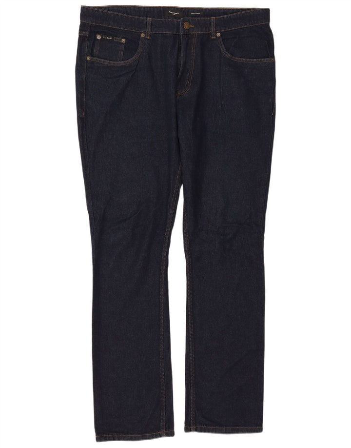 PIERRE CARDIN Blugi drepți pentru bărbați Paris Regular Fit W40 L33 Bleumarin