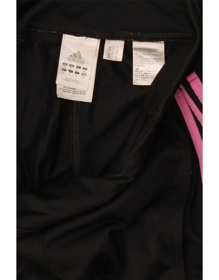 Pantaloni de trening Adidas pentru femei UK 10 Poliester negru mic