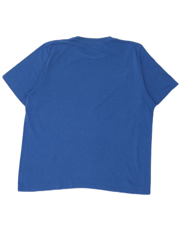 Tricou grafic Reebok pentru bărbați Top mediu albastru bumbac