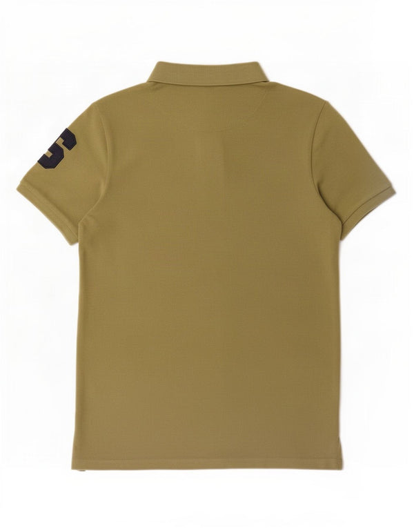 U.S. Polo Assn. Cămașă Grafică Băieți 12-13 Ani Kaki Bumbac