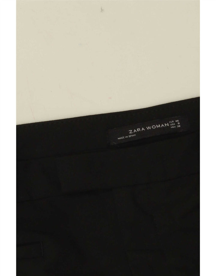 Pantaloni casual slim pentru femei Zara EU 40 Mediu L30 L28 Negru