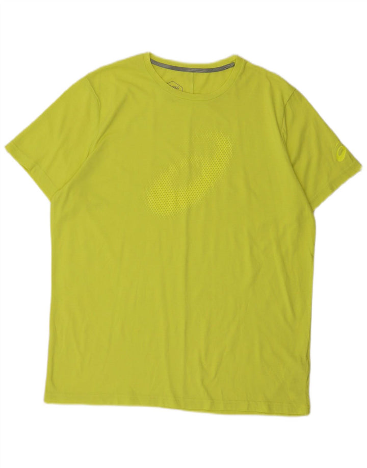 Tricou grafic Asics pentru bărbați Top XL Poliester verde
