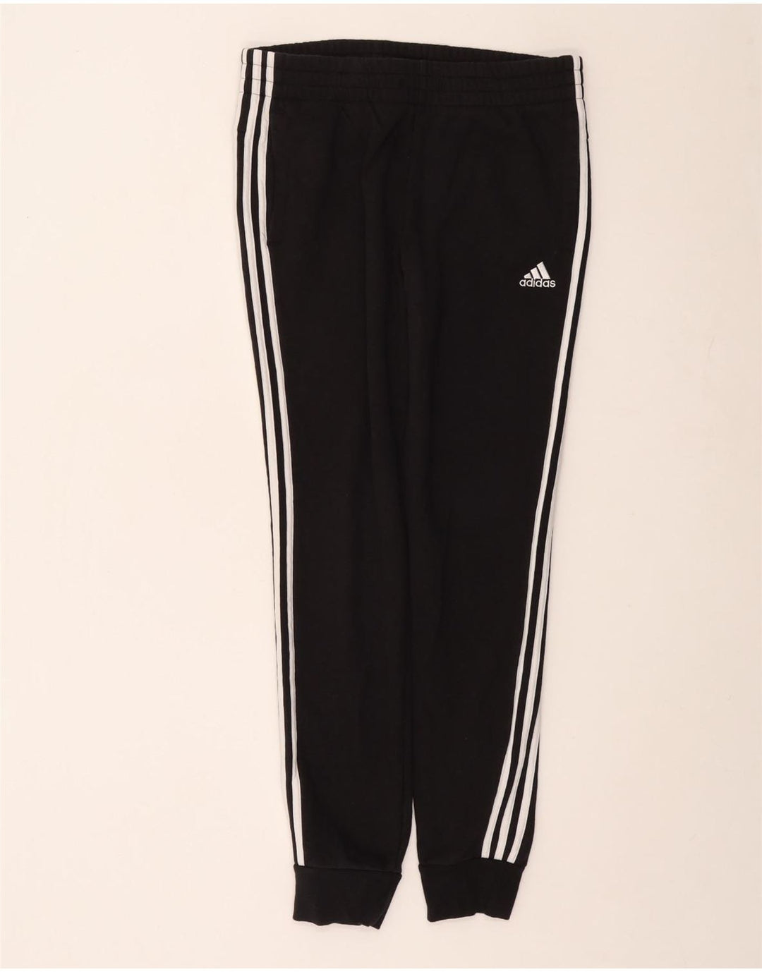 Pantaloni de trening pentru femei ADIDAS Joggeri UK 12/14 Bumbac mediu negru
