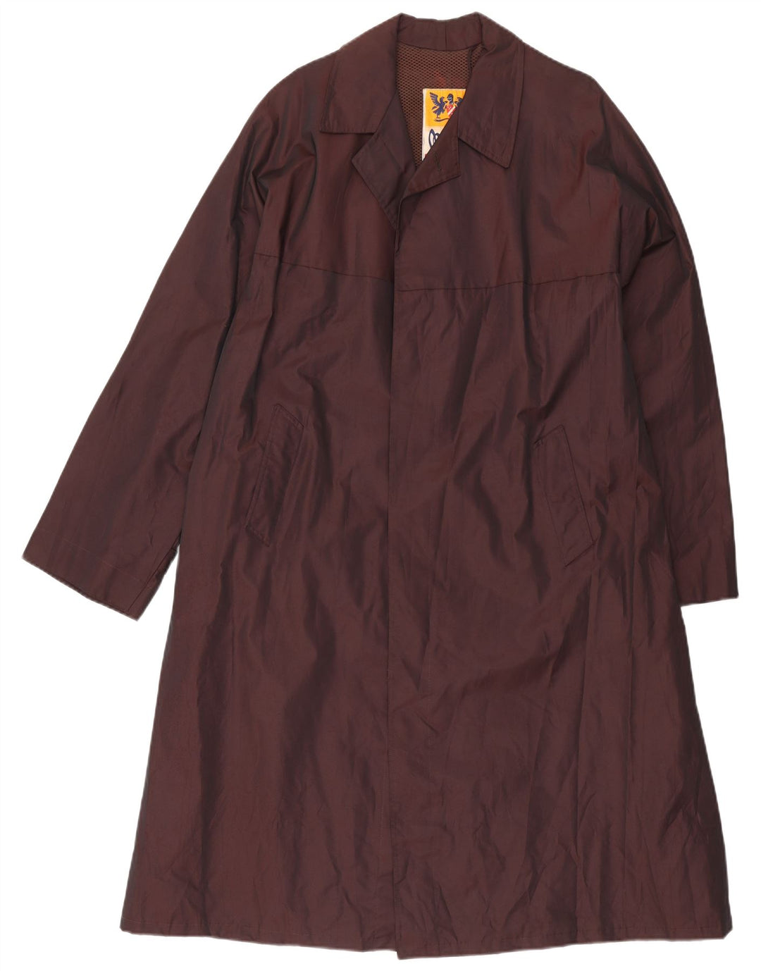 Mens Trench Coat UK 40 Large Brown Terital