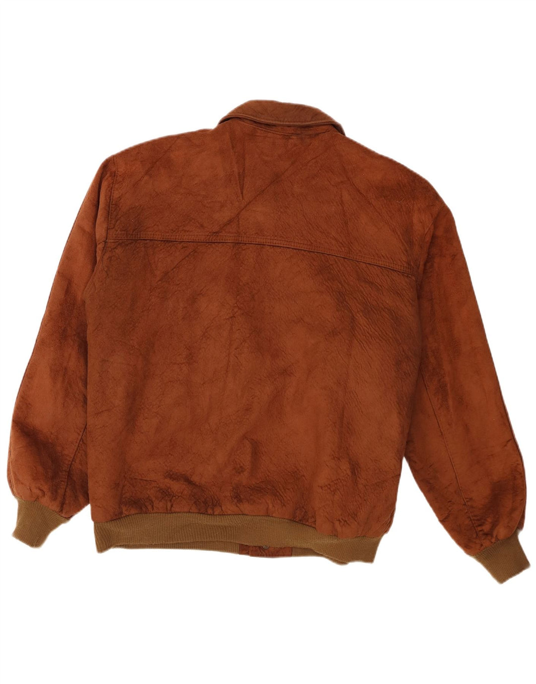 Alta Moda pentru bărbați Bomber Suede Jacket UK 42 XL Maro