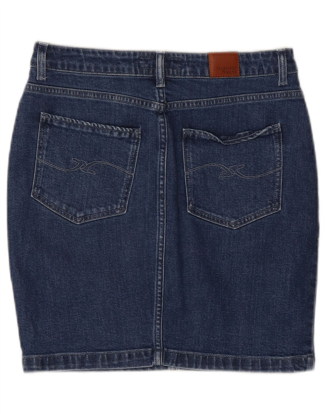 Fusta de blugi TRUSSARDI pentru femei IT 42 Medium W28 Bumbac albastru
