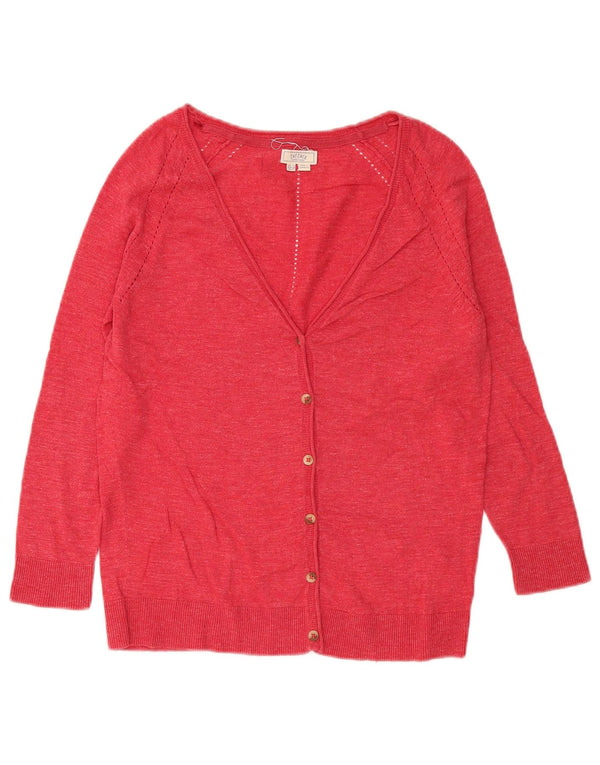 Pulover cardigan pentru femei Fat Face UK 10 Bumbac cu pete roșii mici