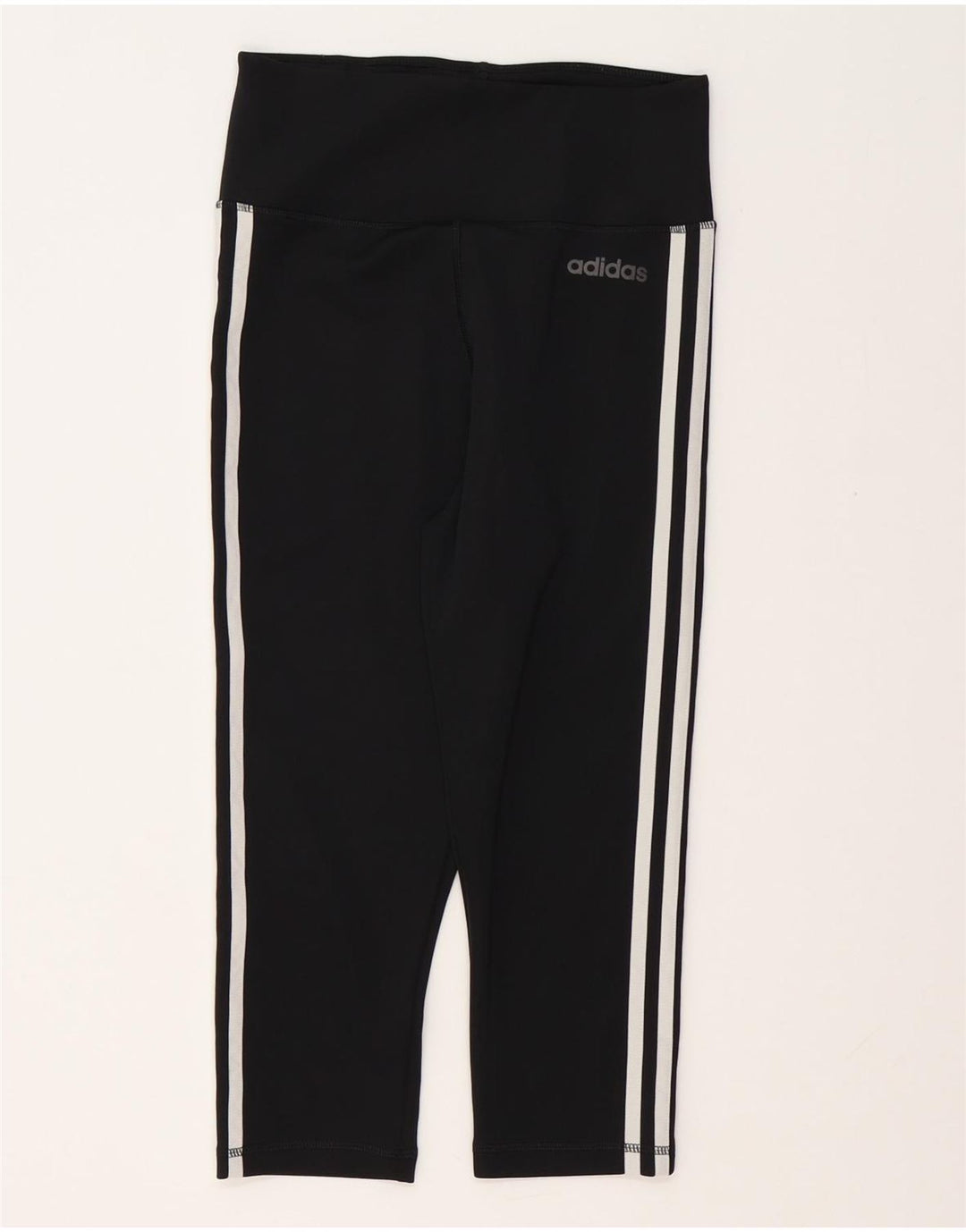 Leggings ADIDAS Climalite Capri pentru femei UK 8/10 Small Black