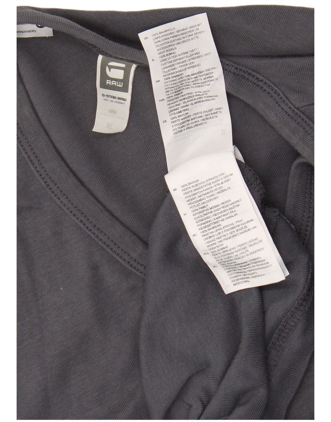 Tricou Bărbați G-Star Top XL Bumbac Gri