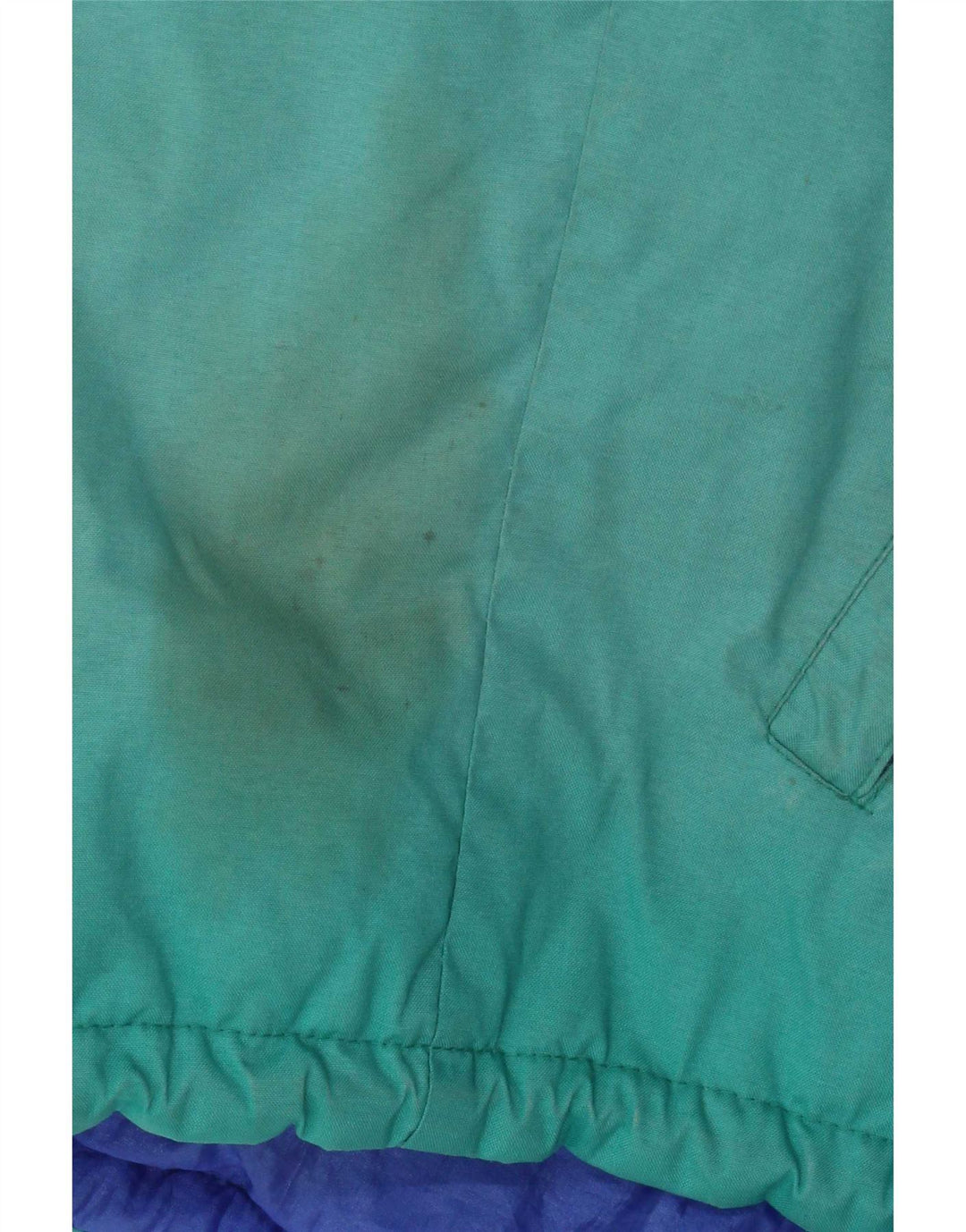 Jachetă de schi cu glugă supradimensionată pentru bărbați Vintage IT 46 Small Green Colorblock