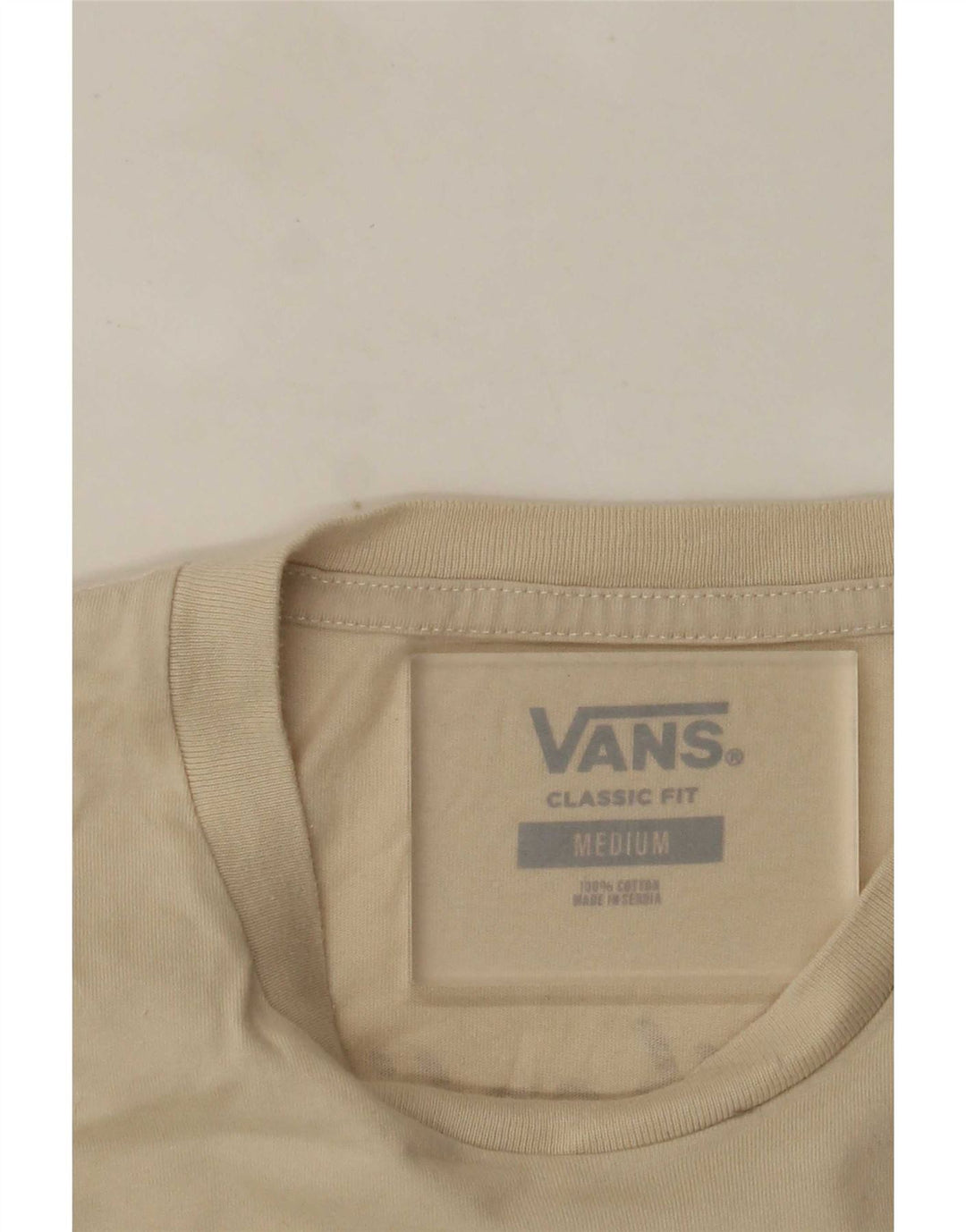 Tricou grafic Vans Classic Fit Top Bumbac Bej Mediu