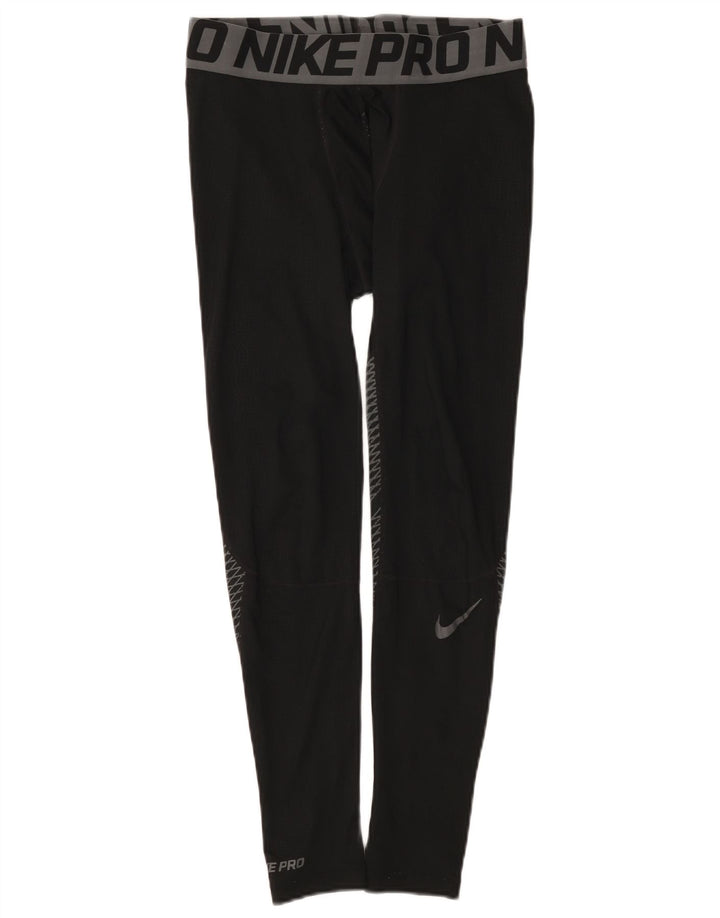 Jambiere grafice pentru bărbați Nike, mediu negru, poliester color bloc