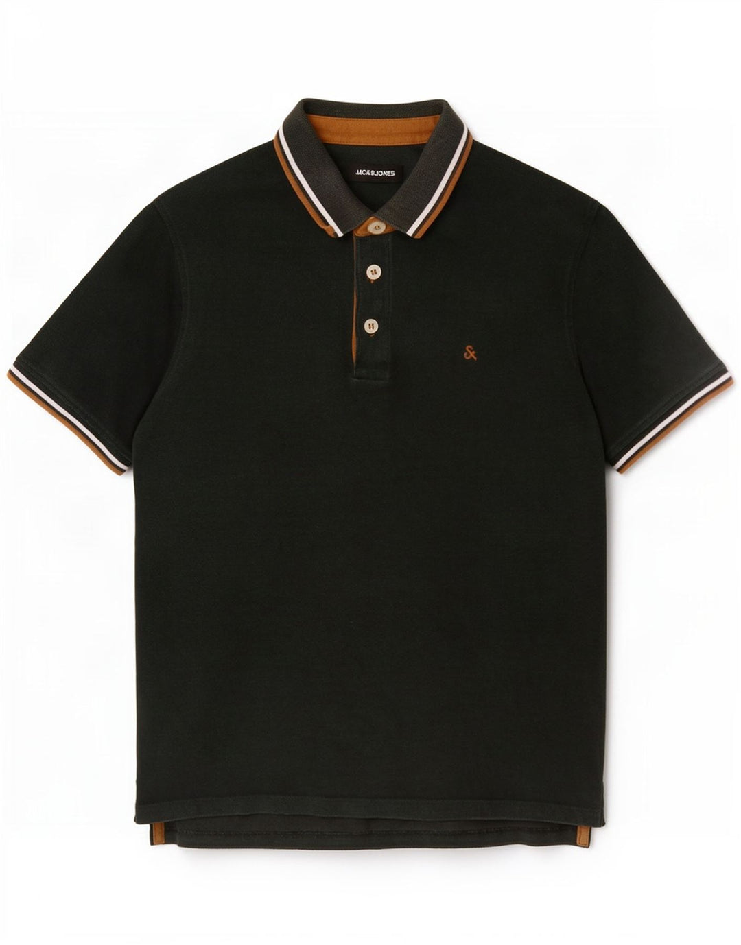 Tricou polo Jack & Jones pentru bărbați, bumbac verde mic