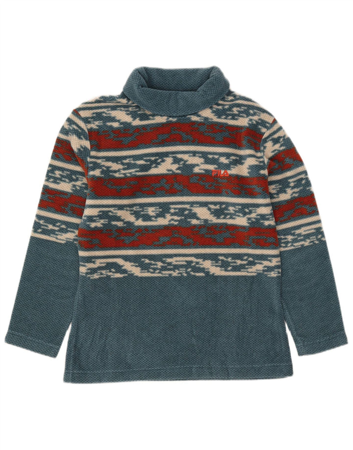 Pulover Fila Pulover cu gât rulat pentru femei IT 44 Medium Blue Striped