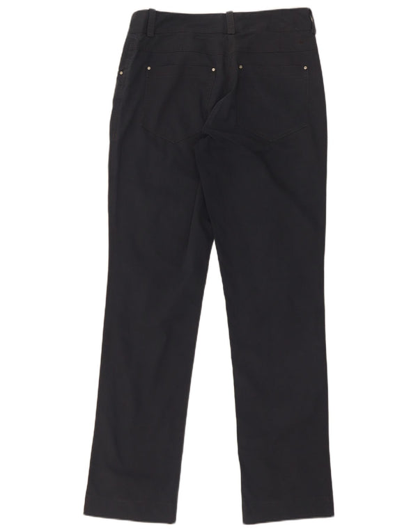 Pantaloni casual drepti pentru femei Nike Dri Fit UK 10 Small W30 L31 Bleumarin