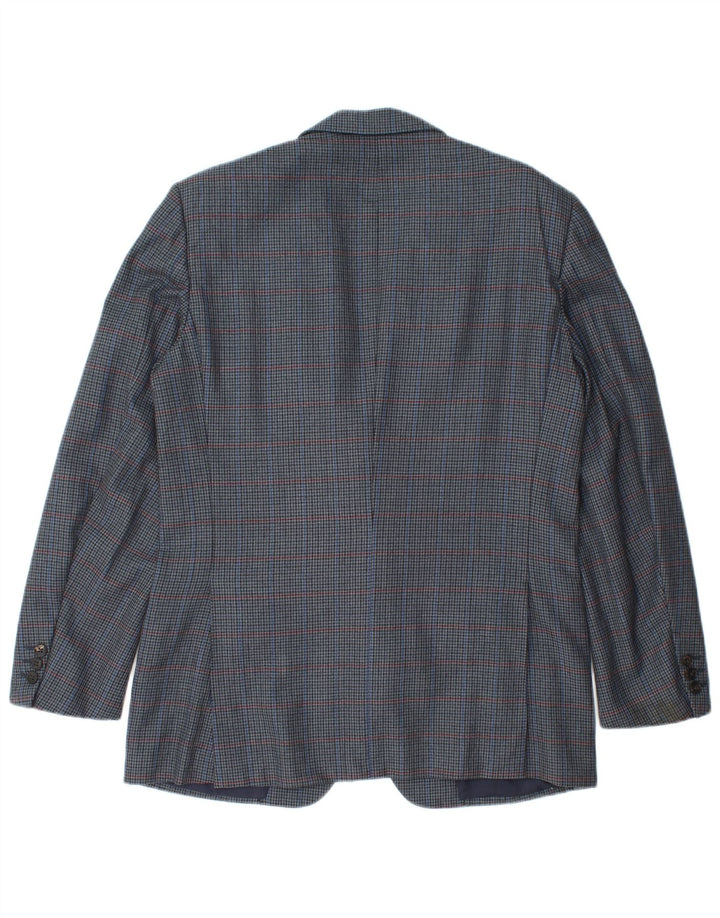 Jachetă Burberrys pentru bărbați IT 48 Medium Bluemarin Houndstooth Lână