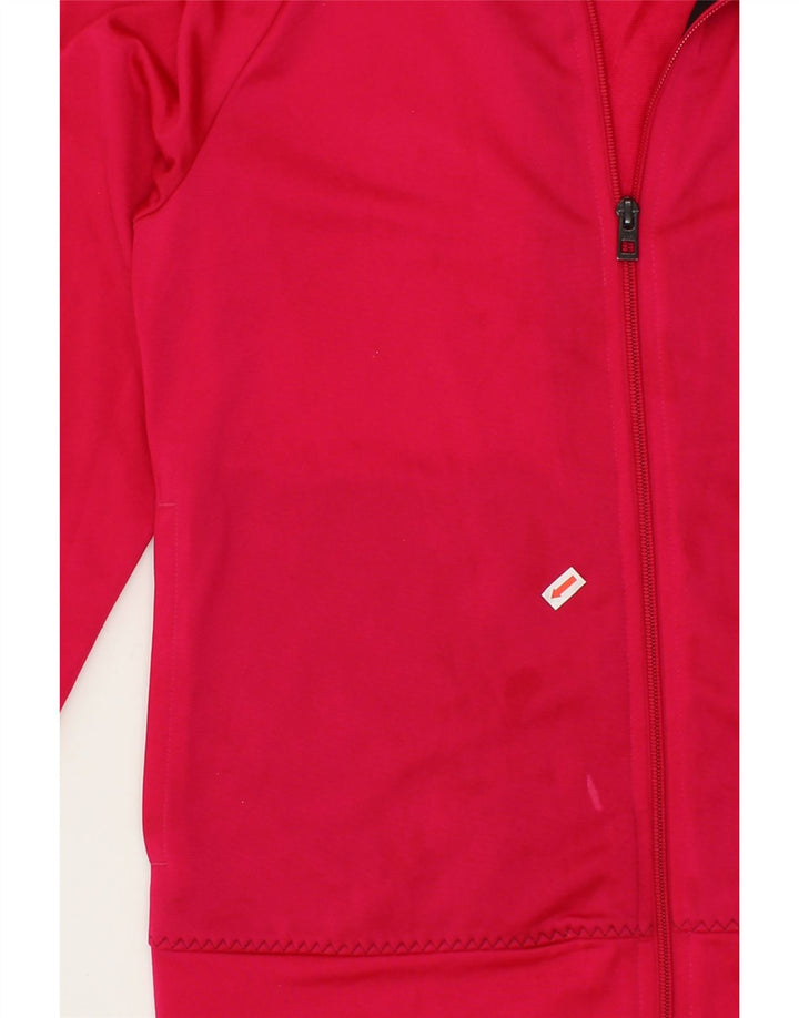 ADIDAS Womens Graphic Tracksuit Top Jacket UK 8/10 Small Pink Polyester Vintage Adidas and Second-Hand Adidas from Messina Hembry 