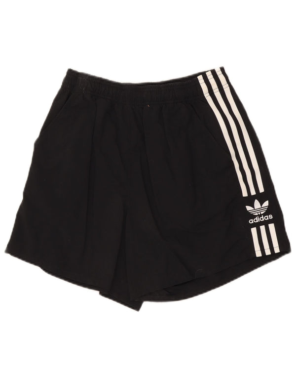 Pantaloni scurti sport ADIDAS pentru femei UK 12 Poliester mediu negru