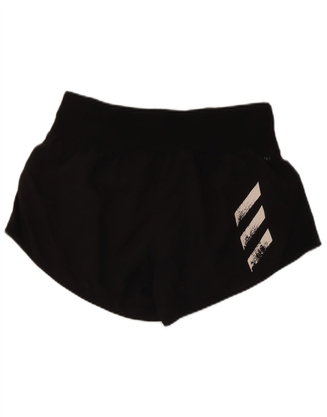 Pantaloni scurți sport Adidas pentru femei UK 10 Small Negru Poliester