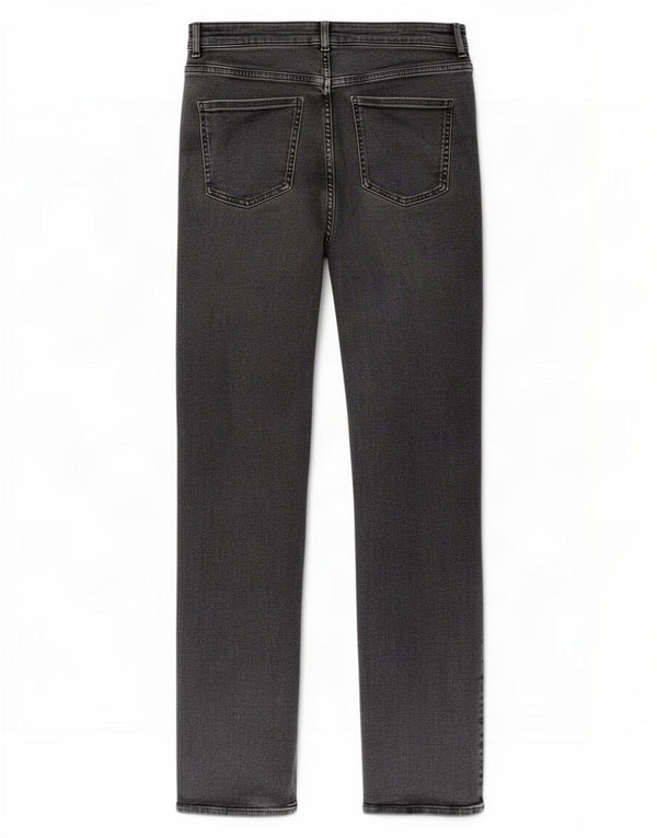 Blugi drepti Cos pentru femei cu talie medie Slim Fit W26 L30 bumbac gri