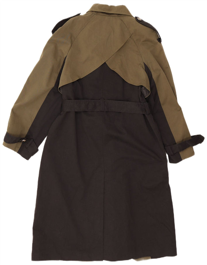 Trench supradimensionat pentru femei Oasis UK 10 Mic Kaki Poliester color bloc