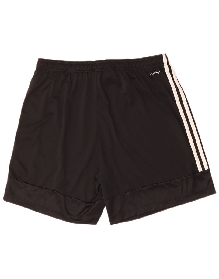 Pantaloni scurți sport Aeroready pentru femei Adidas UK 16, mari, negru, poliester