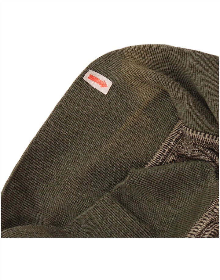 Tricou polo IZOD pentru bărbați, bumbac cu dungi kaki mediu