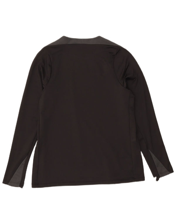 Nike pentru bărbați Dri Fit Top cu mânecă lungă, mare, negru, colorblock